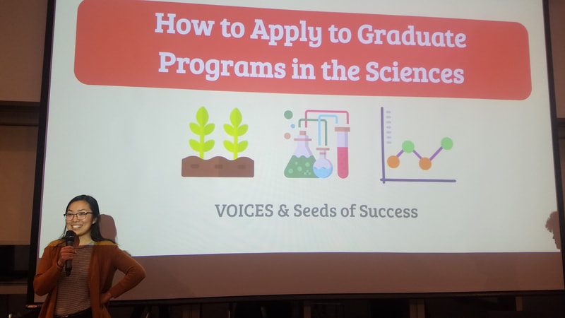 Elaine at How to Apply to Graduate Programs in the Sciences event 2019